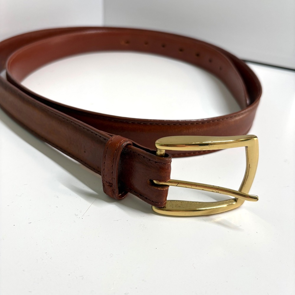 J. Hilburn Men's Brown Leather Belt in‎ Size 50